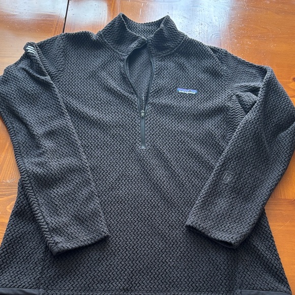 Patagonia Women’s R1 Air Fleece Zip Neck Pullover Black Recycled Size Large - Picture 8 of 14